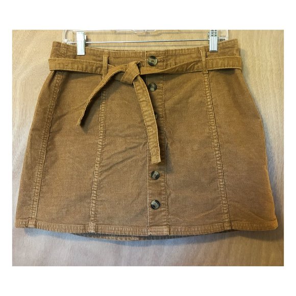 American Eagle Corduroy High Rise A-Line Mini Skirt - Picture 1 of 6